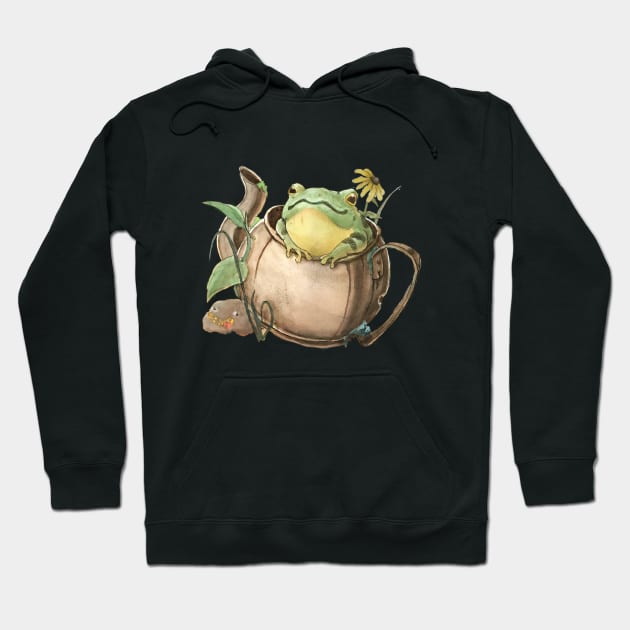 Froggy in a Teapot - George Washington - Over The Garden Wall Frog Hoodie by sheehanstudios